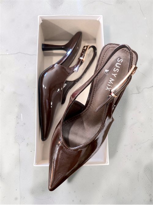 Slingback vernice SUSY MIX | S100CIOCCOLATO